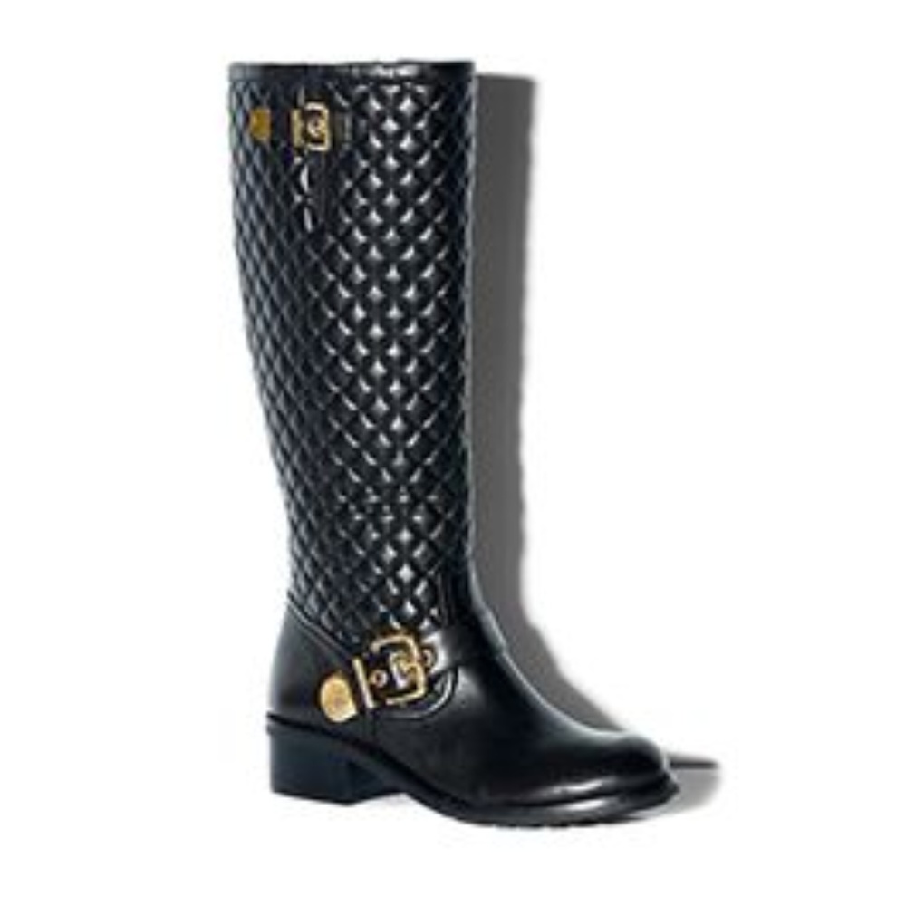 Vince Camuto "channel" quilted knee high boot